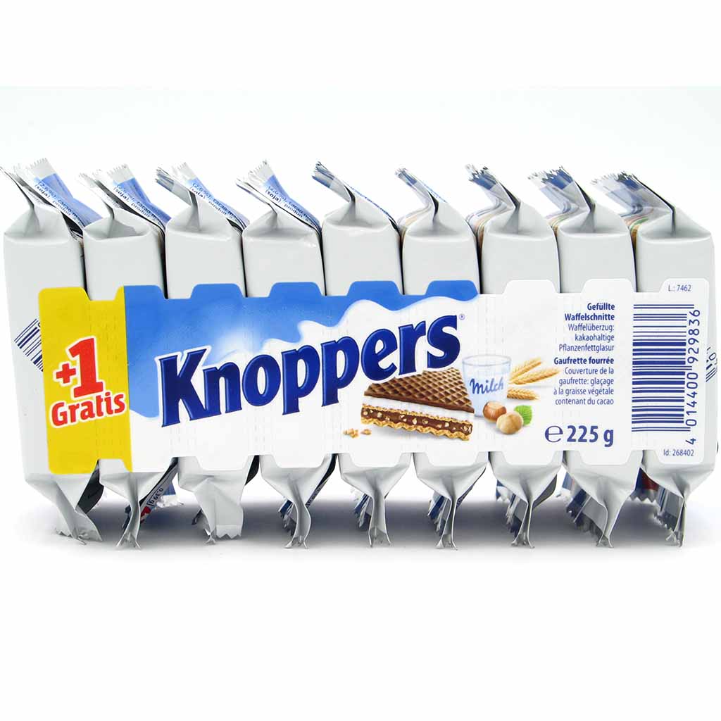 Knoppers Schnitte 9er 225g MHD:20.2.23