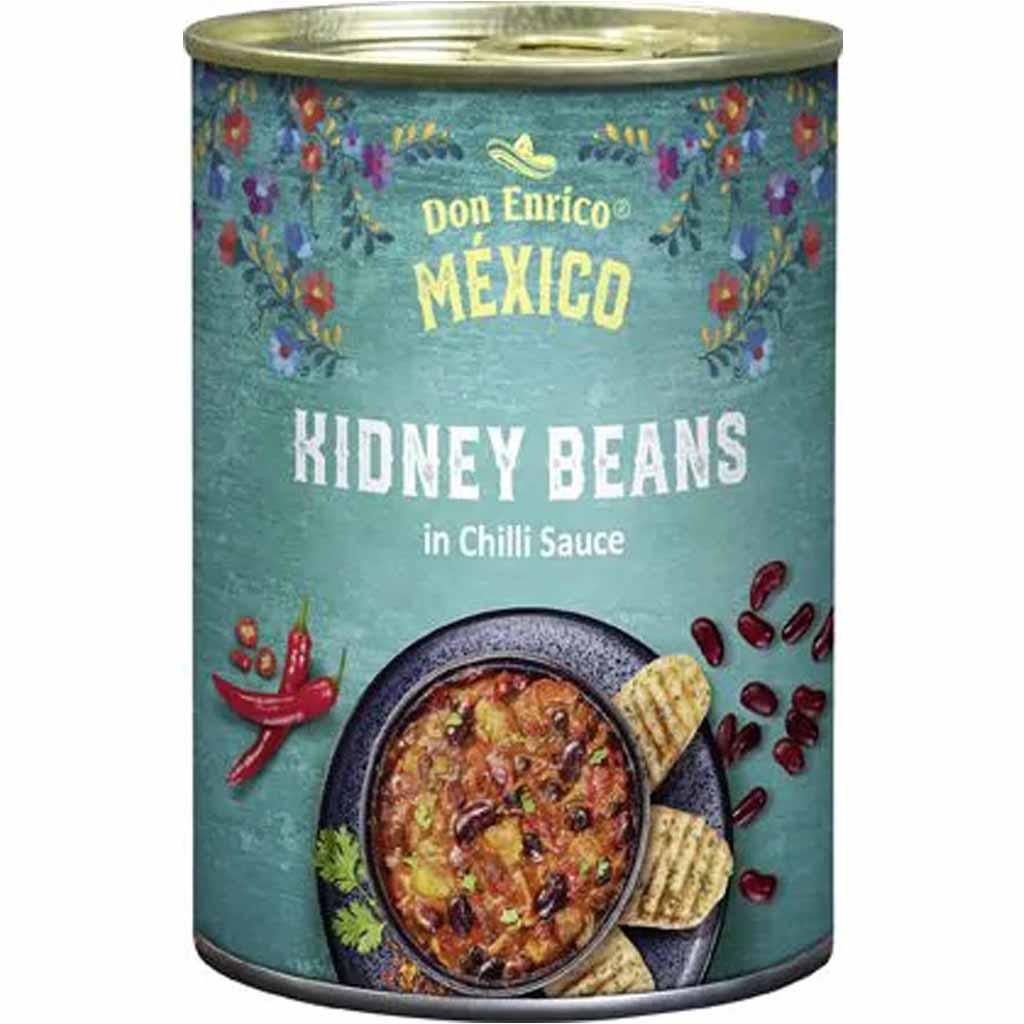 Don Enrico Mexico Kidney Beans in Chilli Sauce 400g MHD:14.7.26
