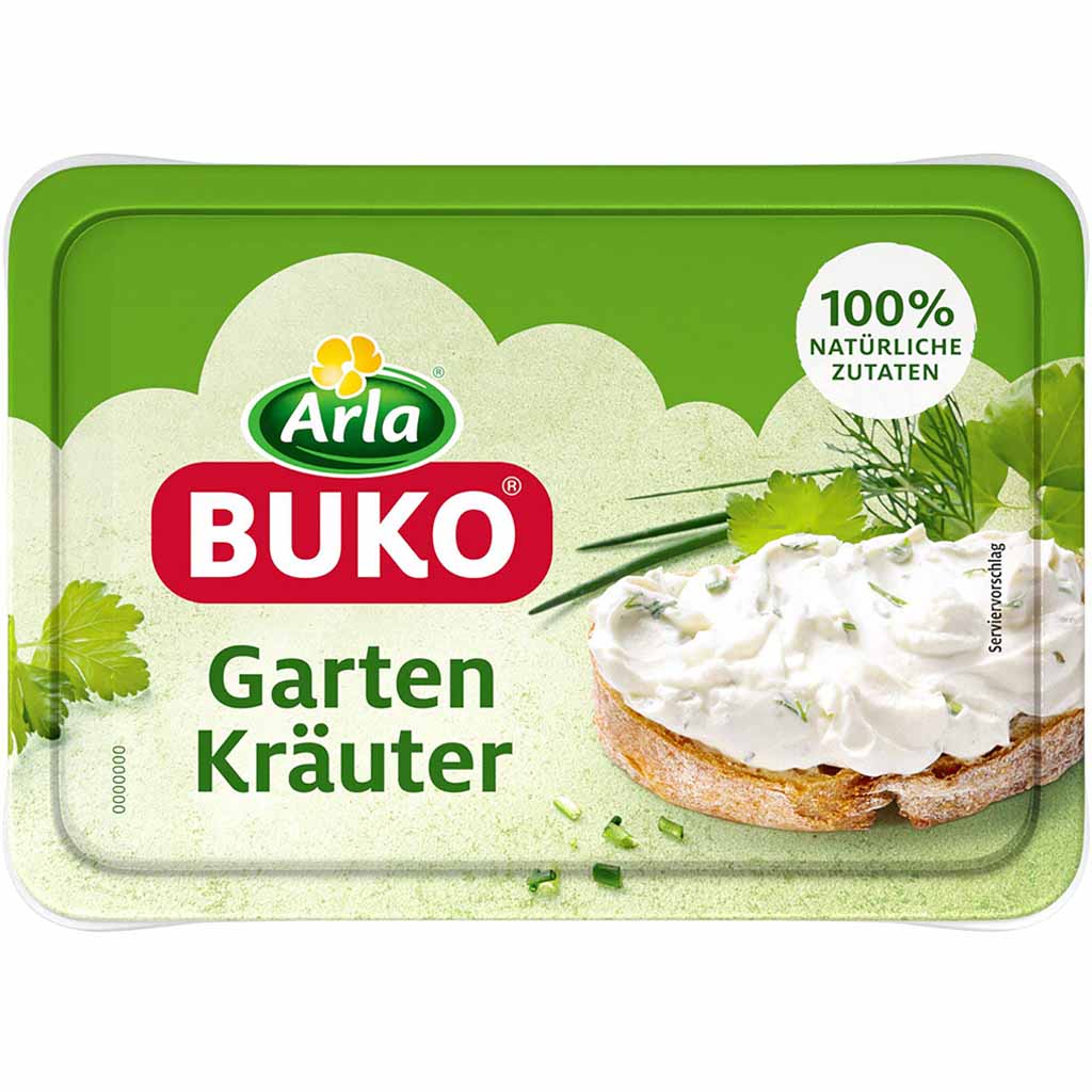 Arla Buko Frischkäsezubereitung Garten Kräuter 200g MHD:11.11.24