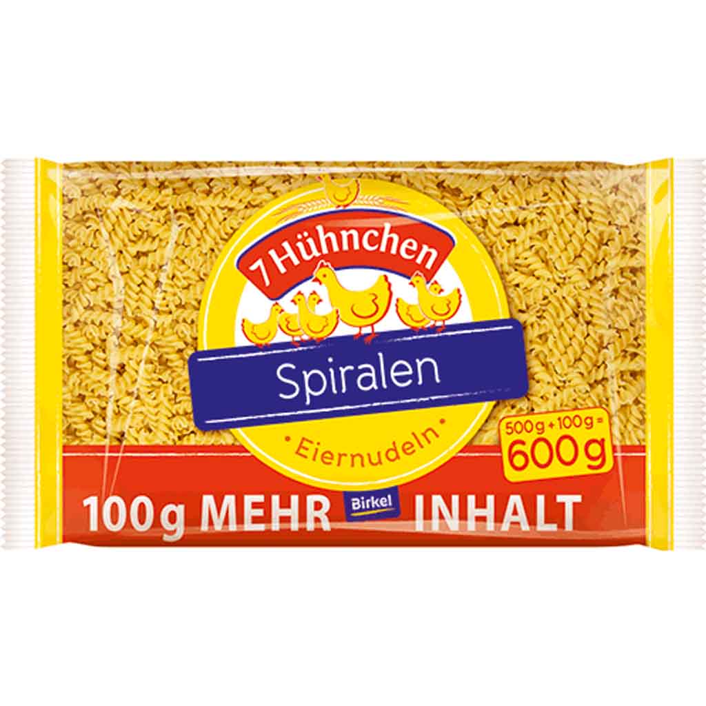 7 Hühnchen Spiralen 600g MHD:7.6.27