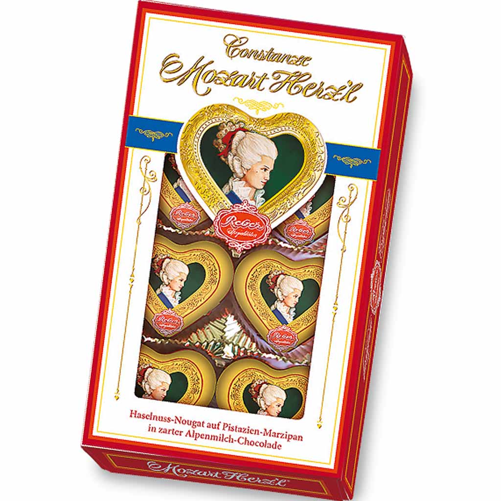Reber Constanze Mozart Herzl 8er 80g MHD:28.2.21
