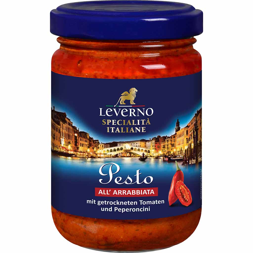 Leverno Pesto all Arrabbiata 125g MHD:14.6.26