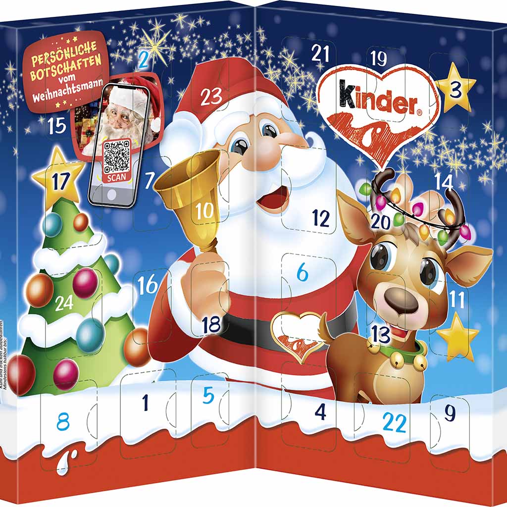 kinder Mix Tisch Adventskalender 113g MHD:20.4.25