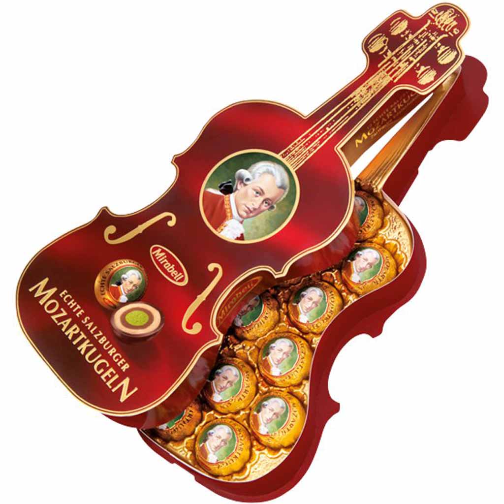 Mirabell Mozartkugeln Geige 12 Kugeln 200g