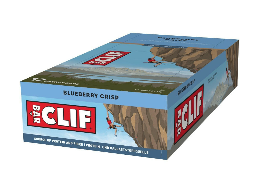 12 x Clif Bar Energy Riegel Blueberry Almond Crisp a 68g =816g MHD:9.3.25