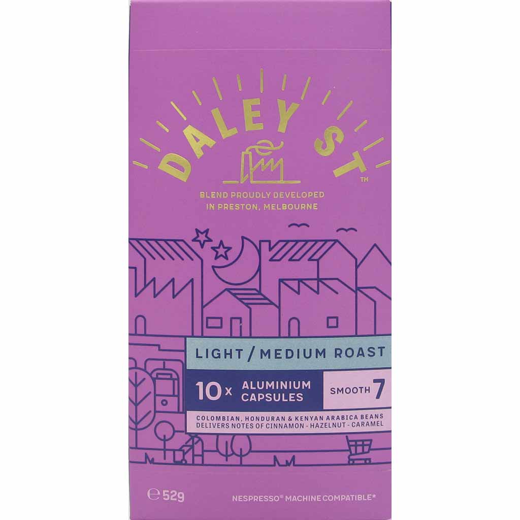 DALEY ST Kaffeekapseln 10er Medium Roast Smooth 7 Nespresso* geeignet 52g