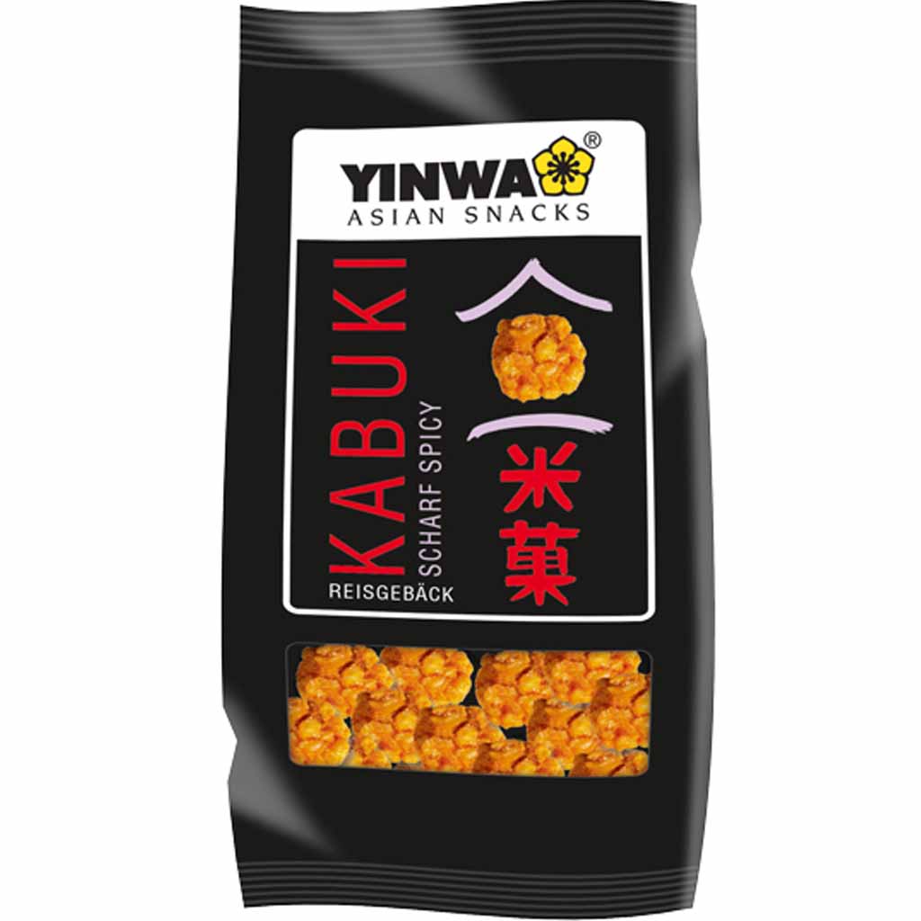 Yinwa Reiscracker Kabuki Style scharf 75g   EAN 4058400017285