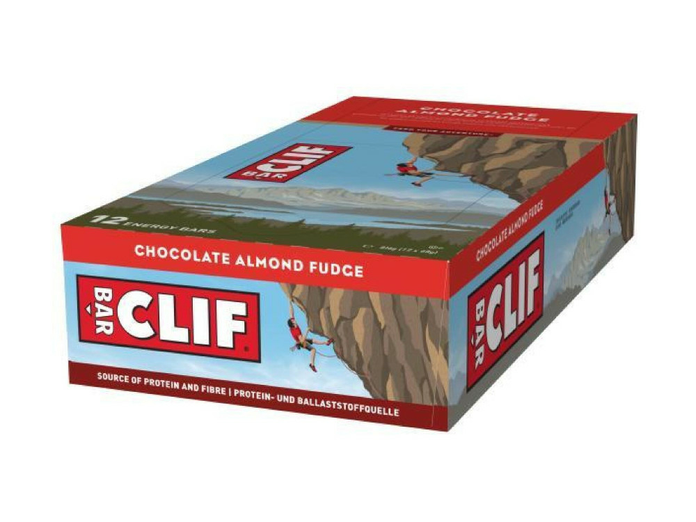 12 x Clif Bar Energy Riegel Chocolate Almound Fudge 68g = 816g MHD:31.10.24