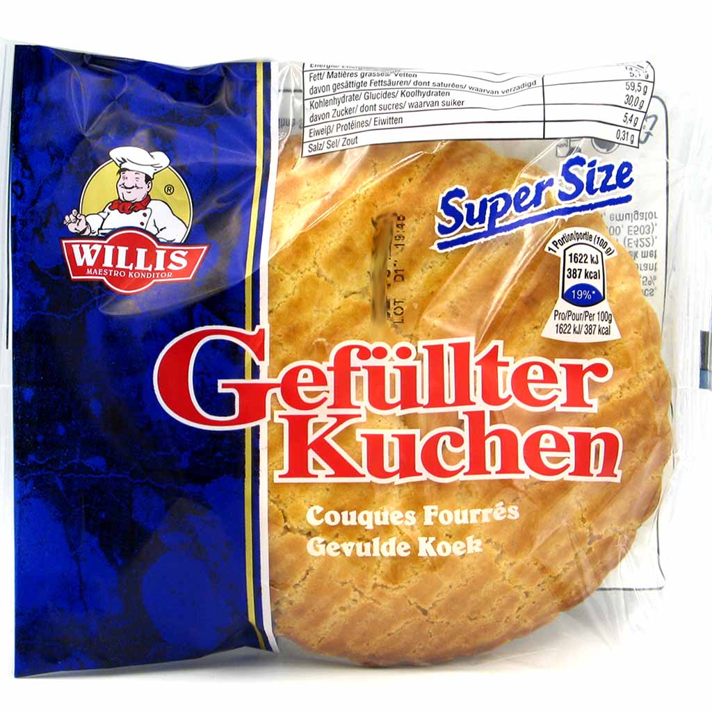 24x Willis gefüllter Kuchen á 100g=2,4kg MHD:7.10.24