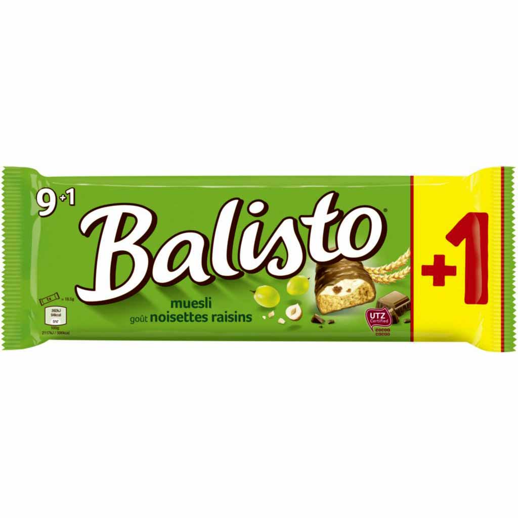Balisto Müsli Riegel á 10x 18,5g 185g MHD:26.3.23