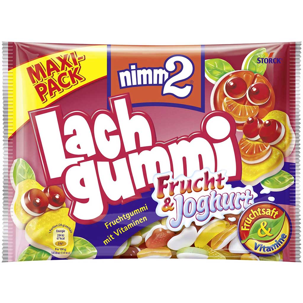 Storck Nimm2 Lachgummi Frucht & Joghurt 376g