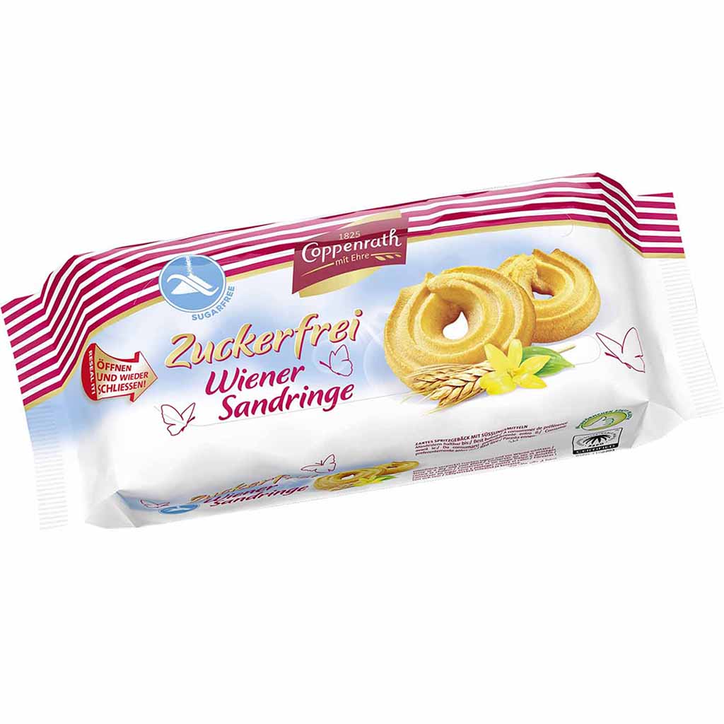 Coppenrath Zuckerfrei Wiener Sandringe 200g MHD:6.4.25
