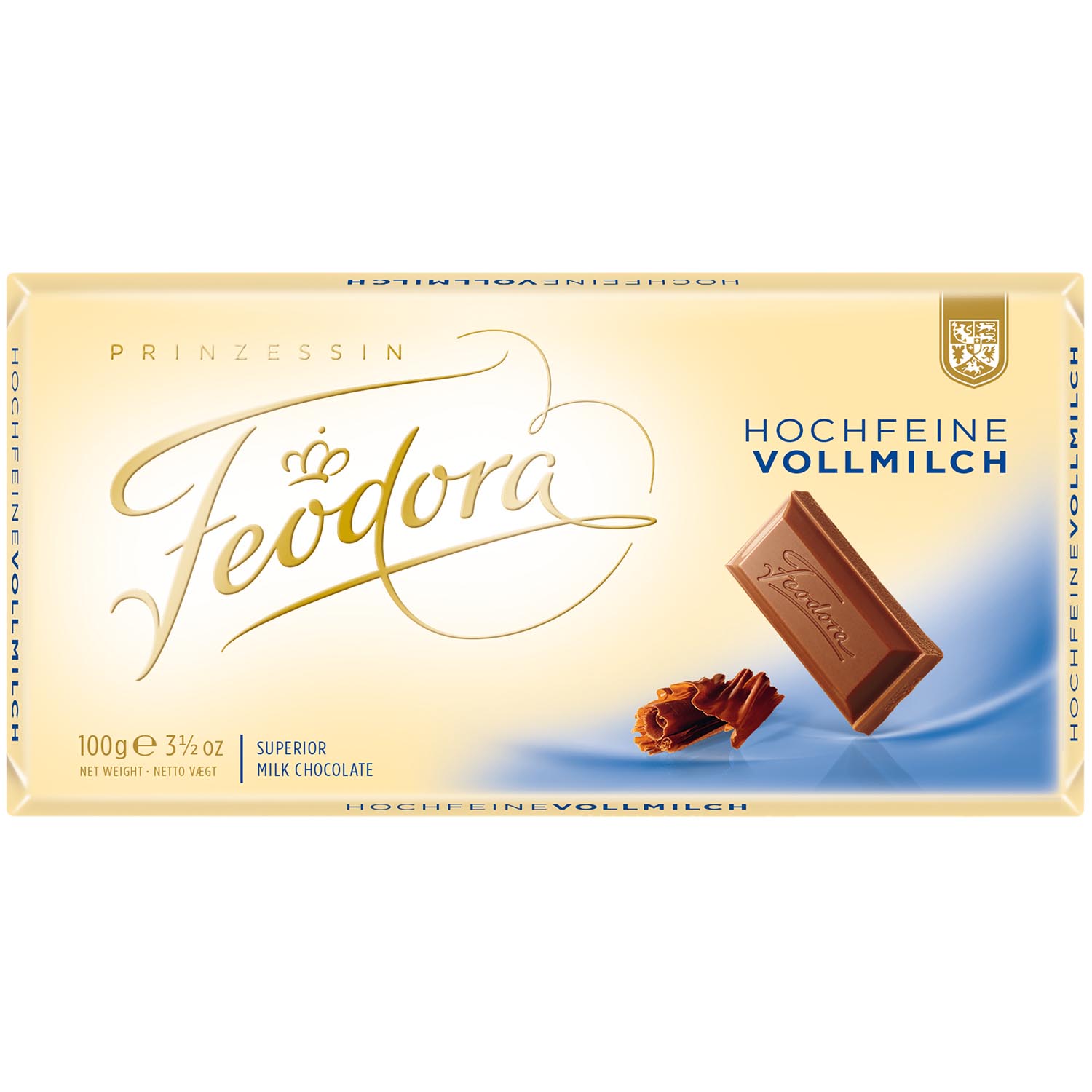 Feodora Tafelschokolade Hochfeine Vollmilch 100g MHD:18.7.25