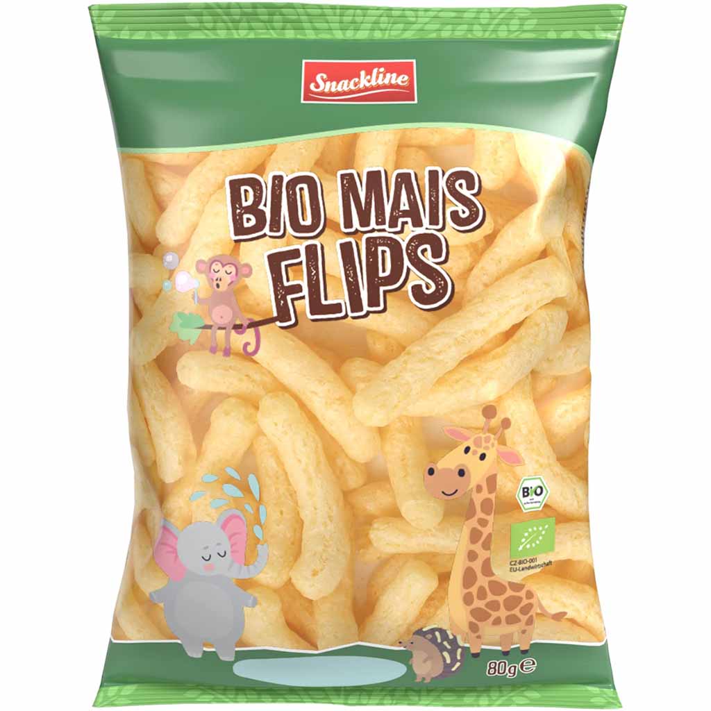 Snackline Bio Mais Flips 80g MHD:29.12.24