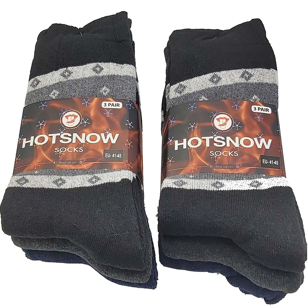 6 Paar Hotsnow Thermo Socken Extra Warm Gr. 41-45