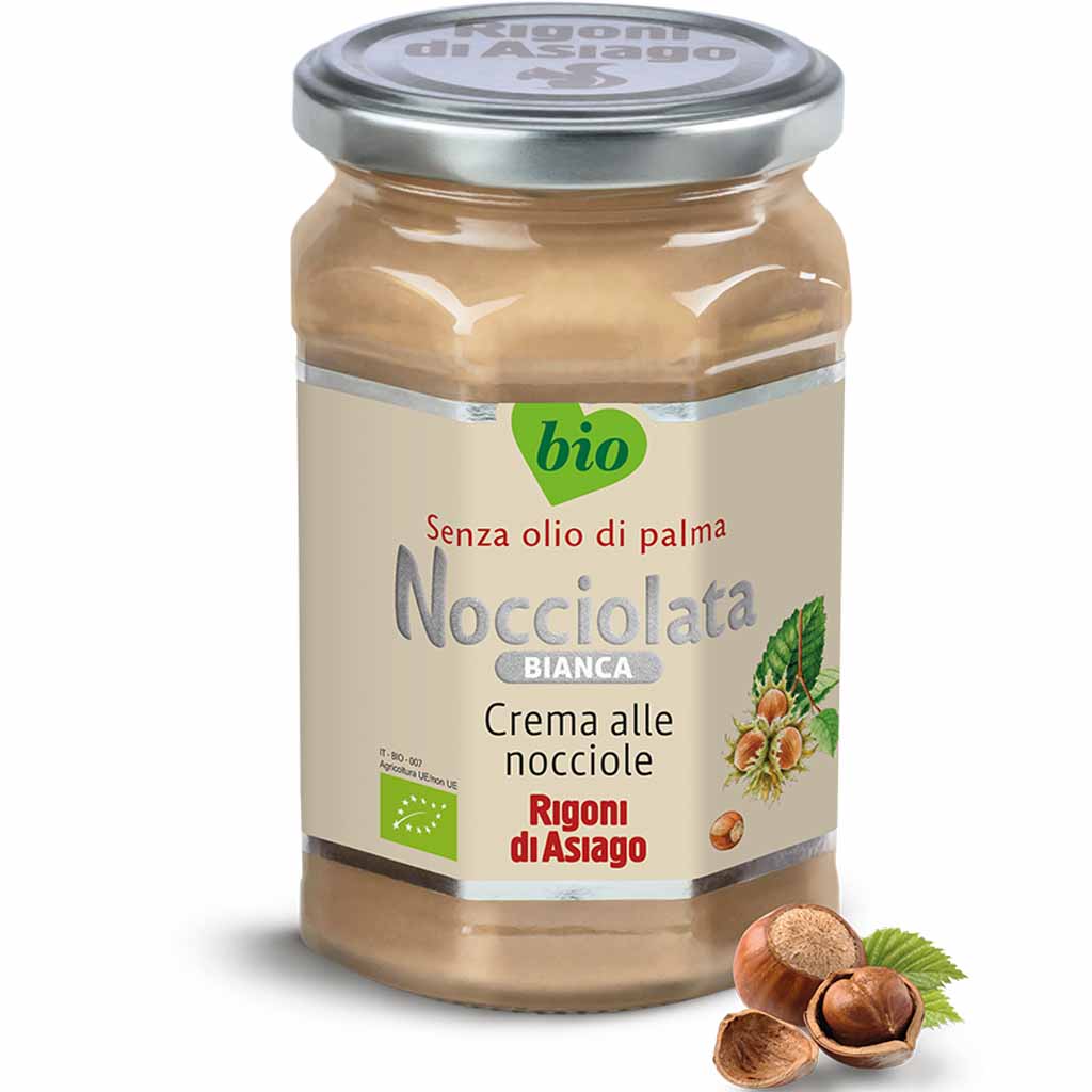 Nocciolata Bianca Bio Haselnuss-Nougat-Creme 270g MHD:26.12.24