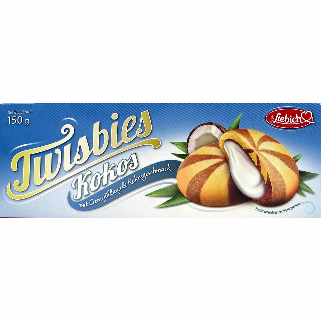 Liebich Twisbies Kokos Kekse mit Cremefüllung 150g MHD:1.6.25