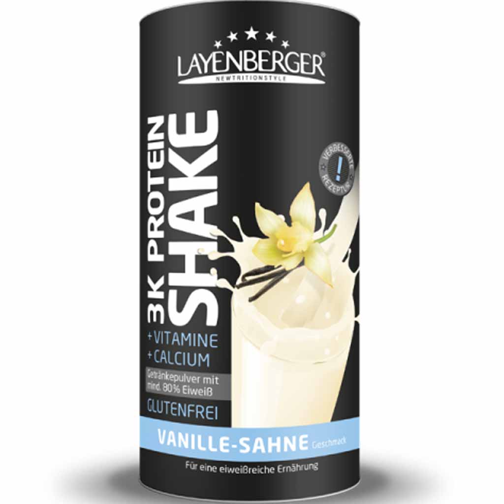 Layenberger 3K Protein Shake Vanilla-Sahne Pulver 360g MHD:30.3.26