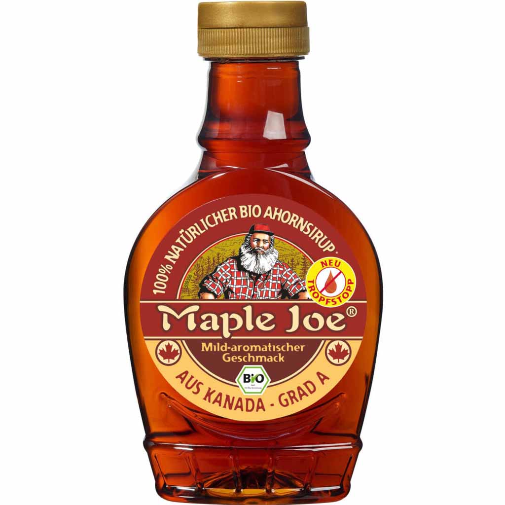 Maple Joe Bio Ahornsirup aus Kanada 341ml MHD:15.1.26