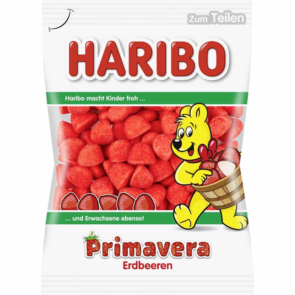 Haribo Primavera Erdbeeren 200g MHD:30.5.23