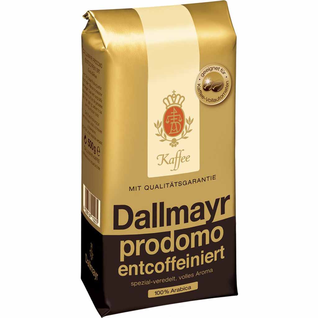 Dallmayr prodomo entcoffeiniert ganze Bohnen 500g MHD:30.8.25