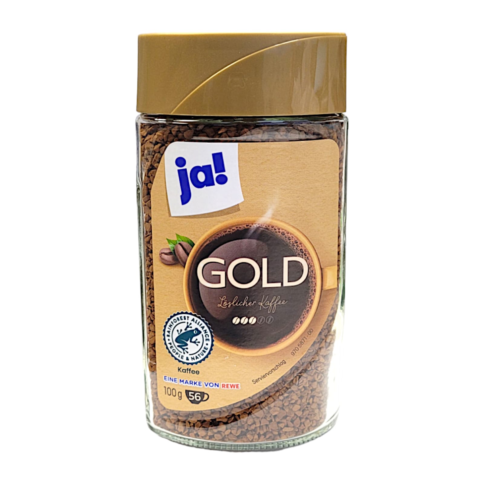 ja! Gold löslicher Kaffee 100g MHD:30.8.26