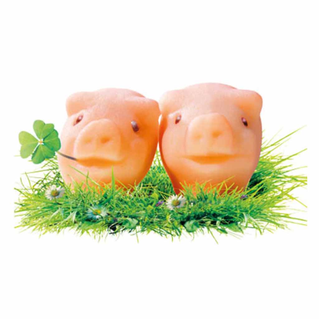 2 Marzipan Glücksschweine von Niederegger 4000161740056