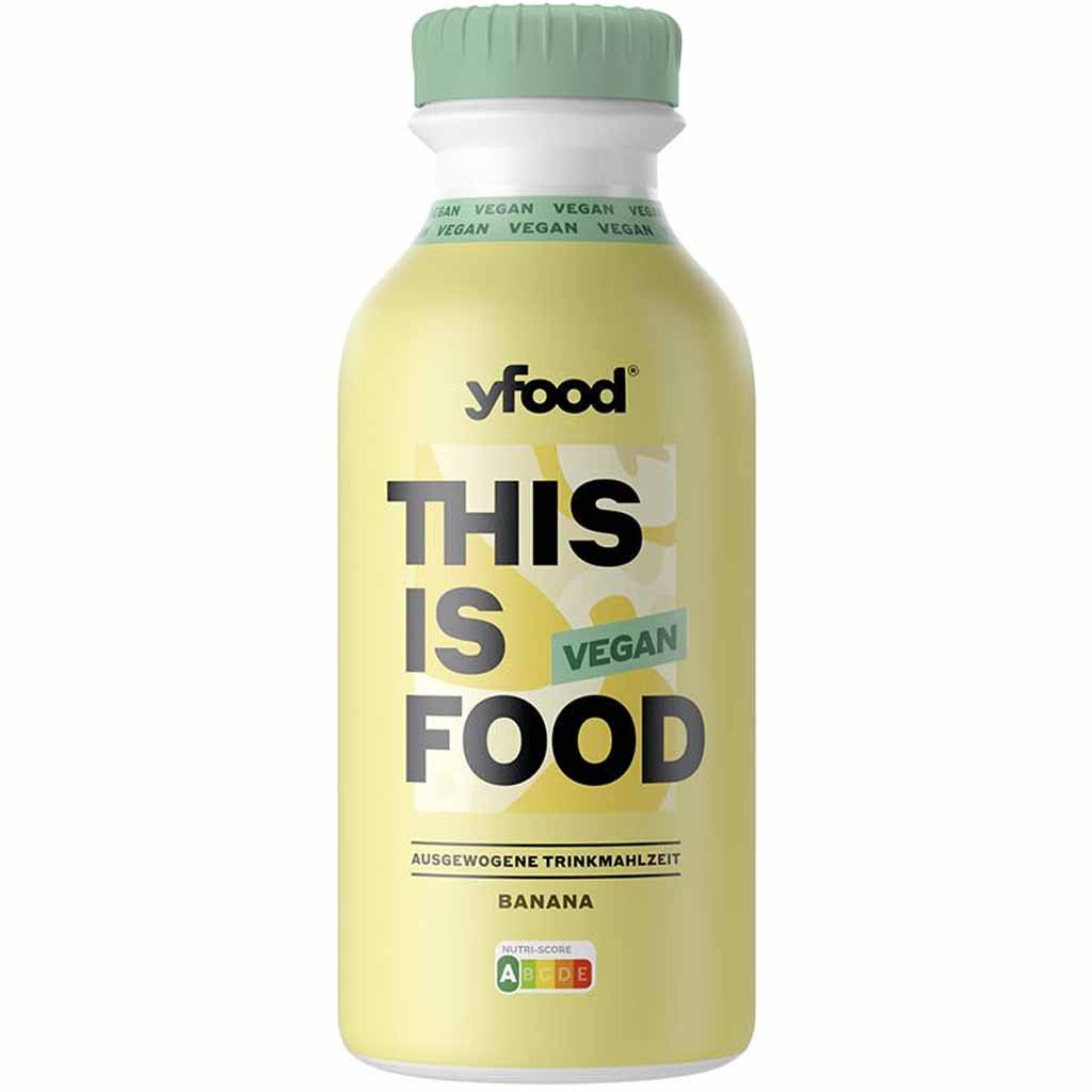 yFood Trinkmahlzeit Vegan Banana 6x500ml=3L MHD:27.7.23