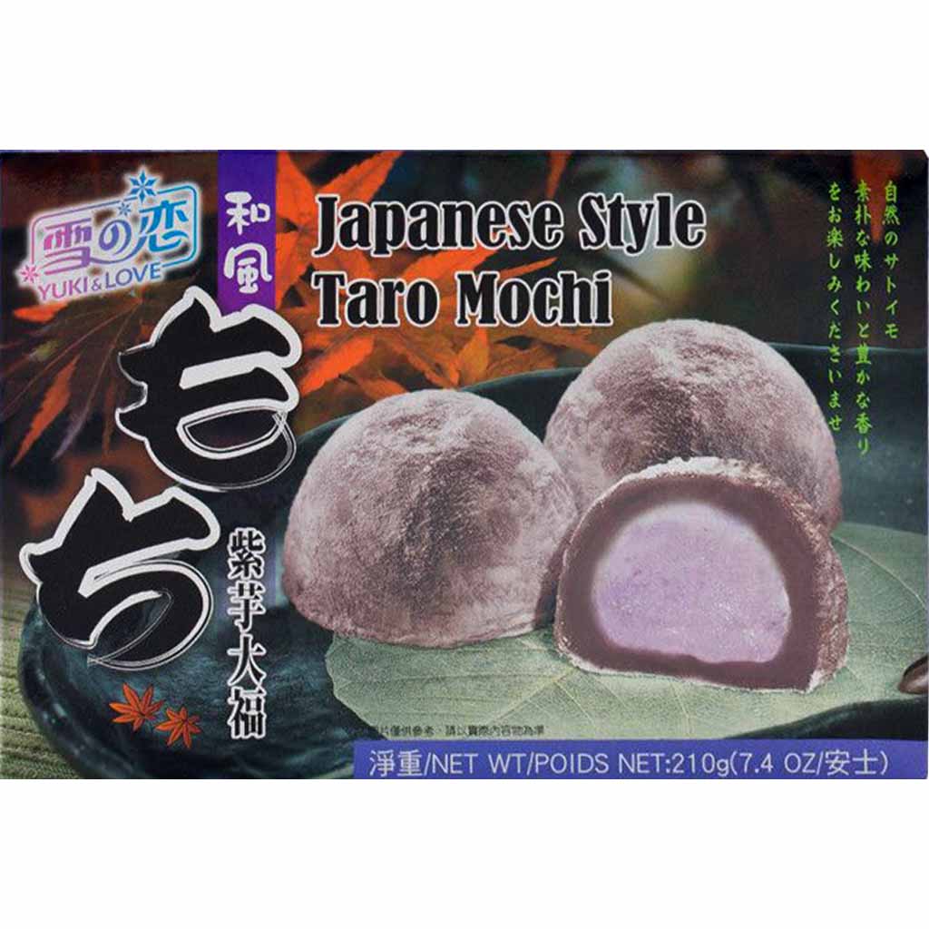 Yuki&Love Japan Style Mochi Reiskuchen mit Taro 210g MHD:29.4.23