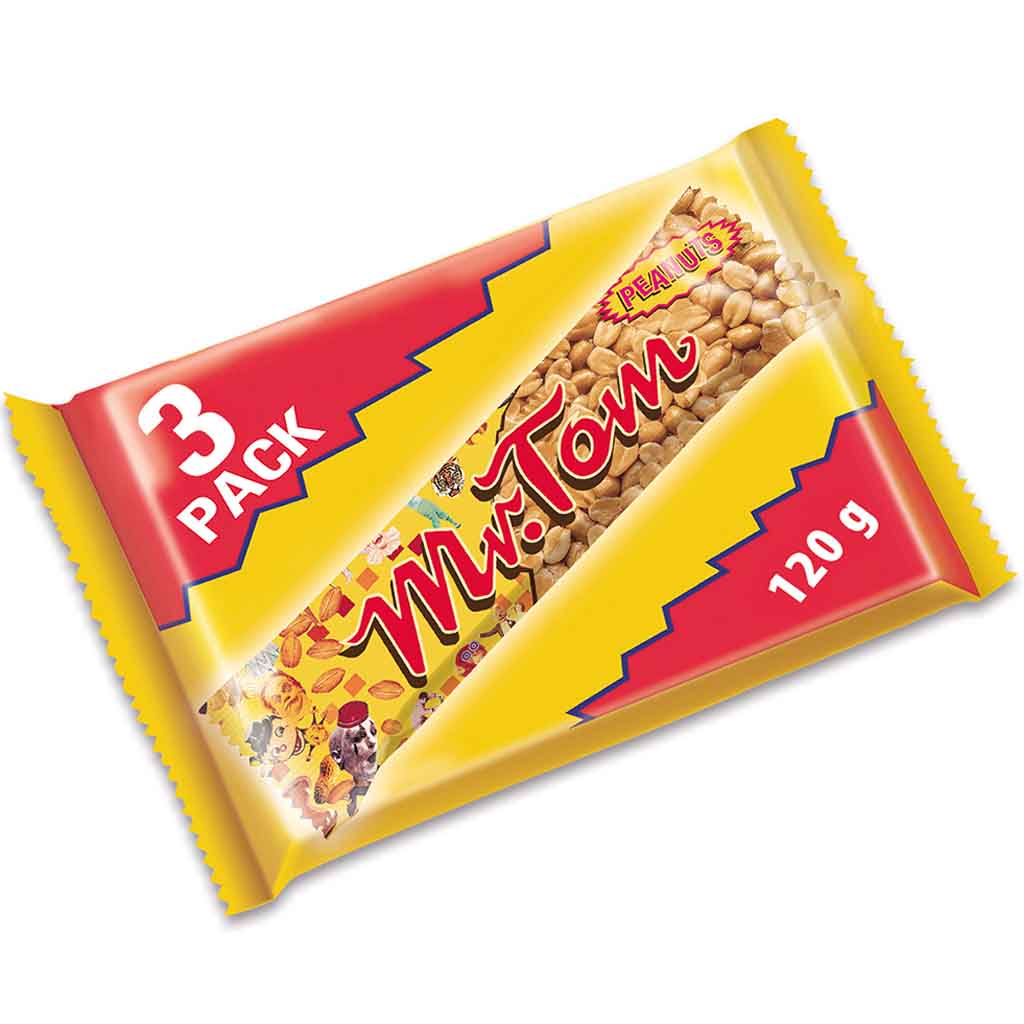 Mr.Tom Peanut Riegel 3x 40g= 120g MHD:30.8.24