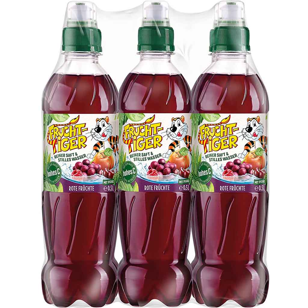 Frucht Tiger Rote Früchte PET  0,5l MHD:25.8.24