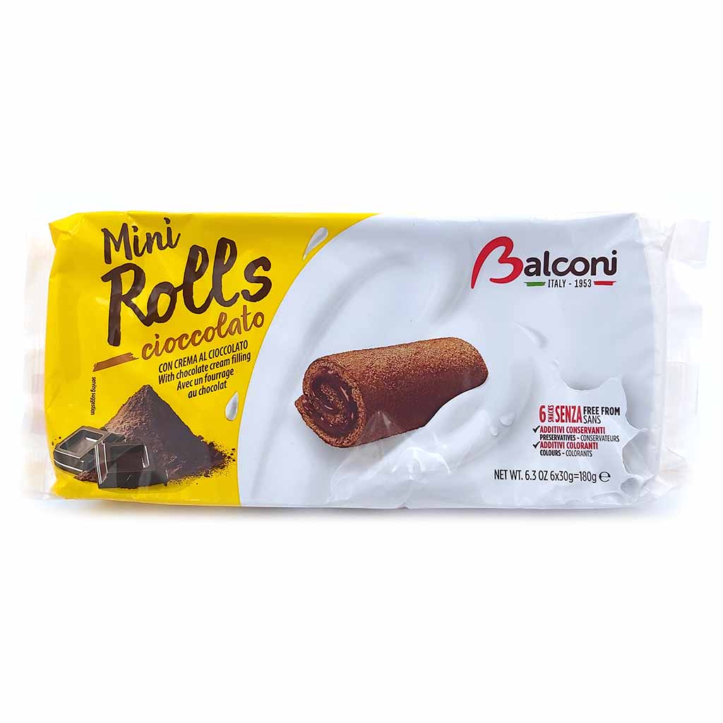 Balconi Mini RollsSchokolade 6er 180g