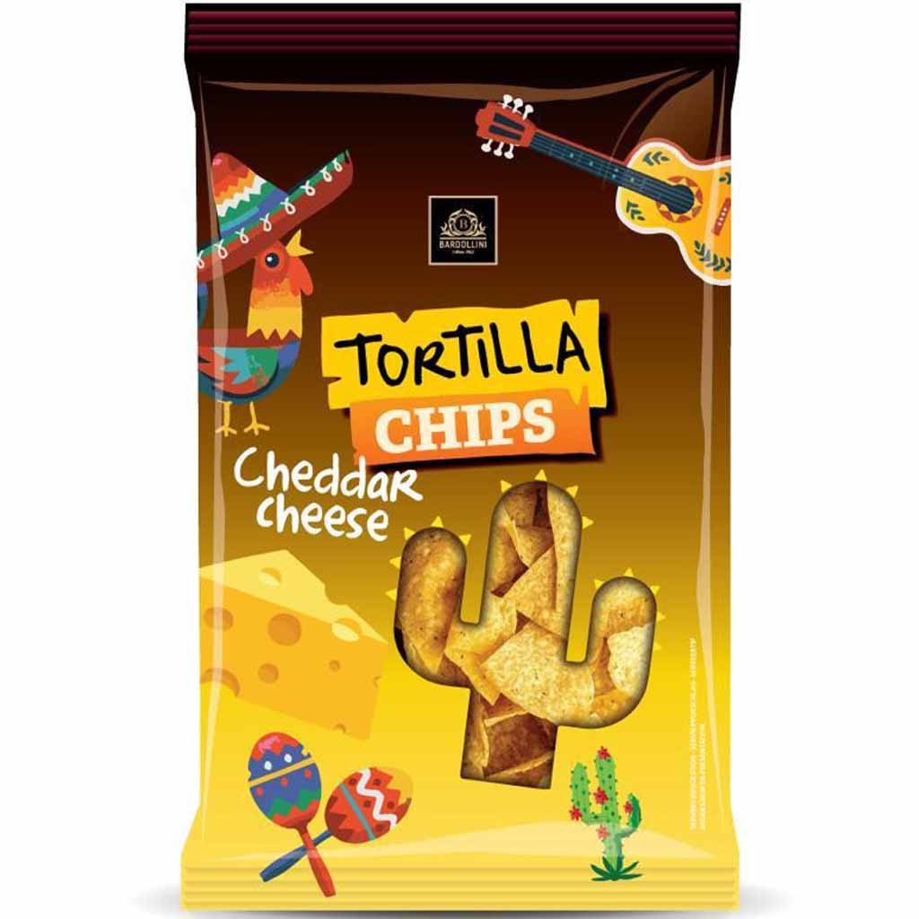 Bardollini Tortilla Chips Cheddar Cheese 150g MHD:10.11.23