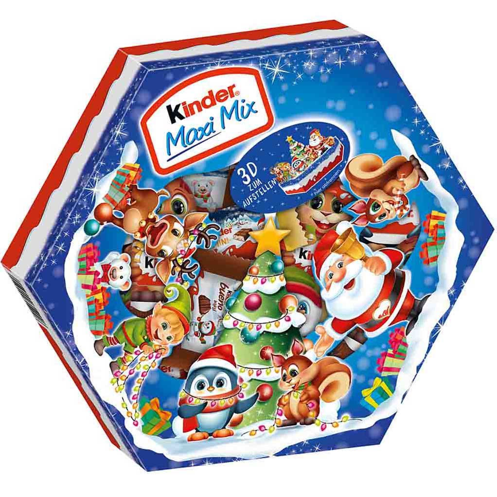 Kinder Maxi Mix Weihnachtsteller 17er 152g