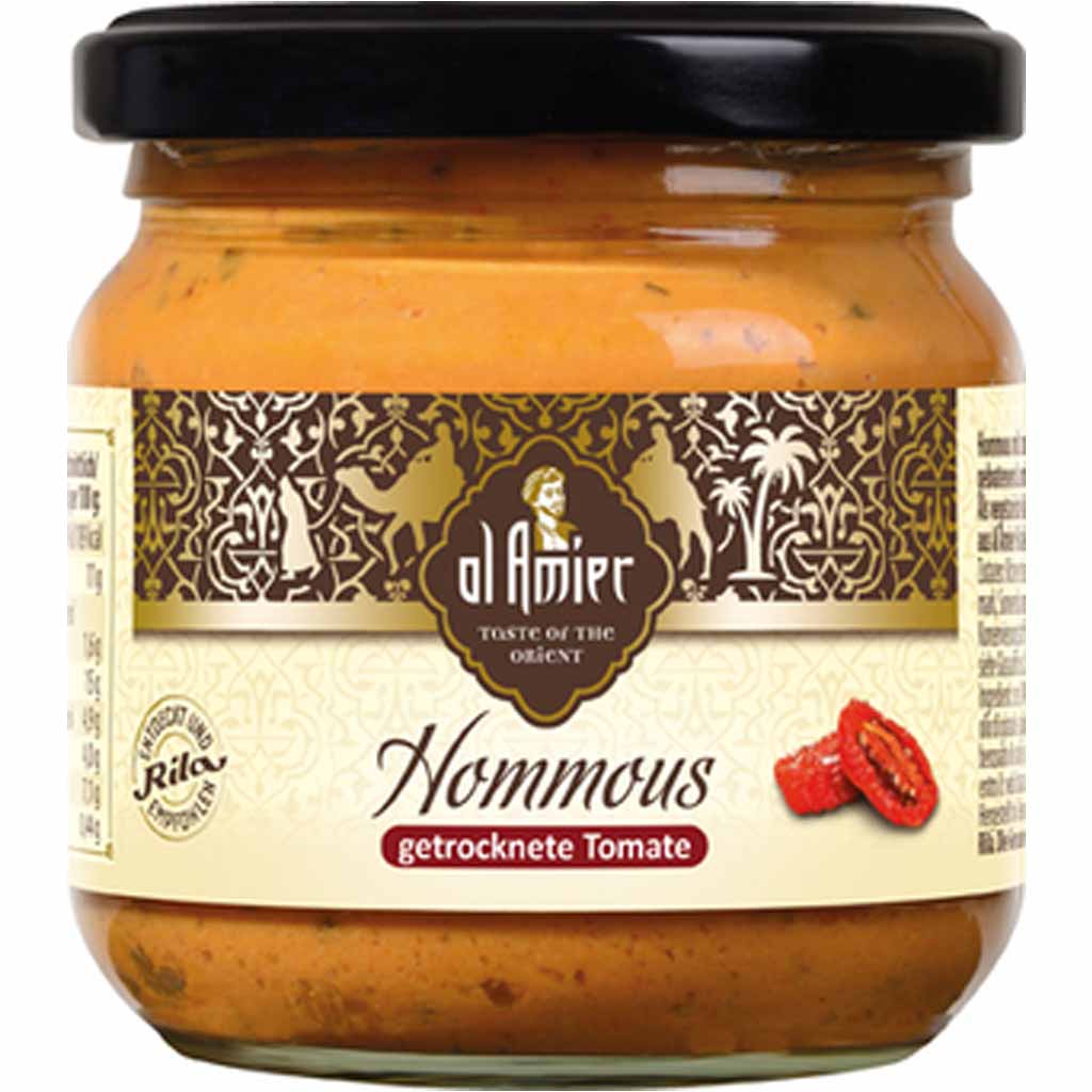 al Amier Hommous mit getrockneten Tomaten 180g MHD:30.12.24