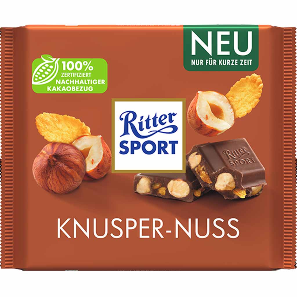 Ritter Sport Tafelschokolade Knusper Nuss 250g MHD:10.2.25