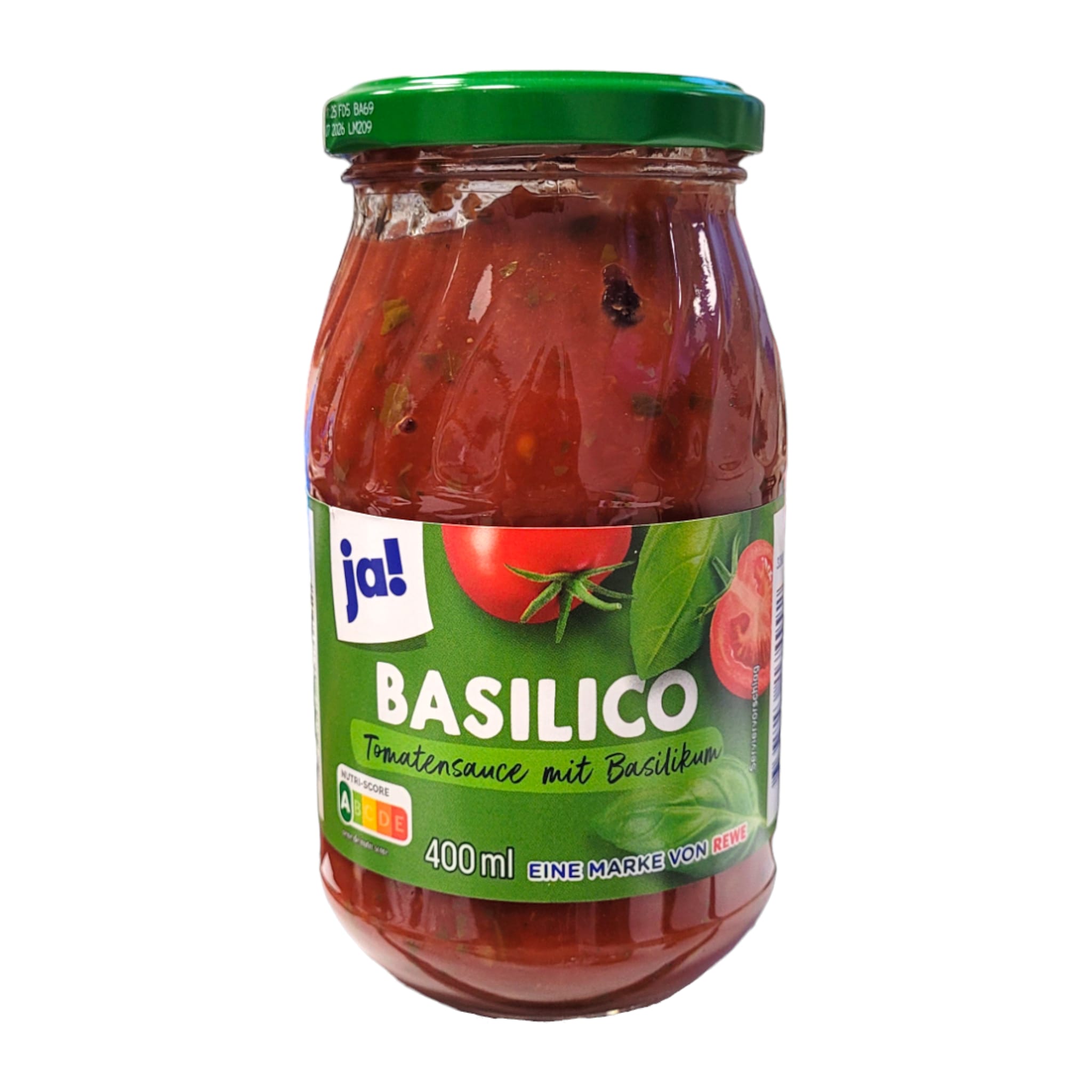 ja!  Basilico Tomatensauce mit Basilikum 400ml 