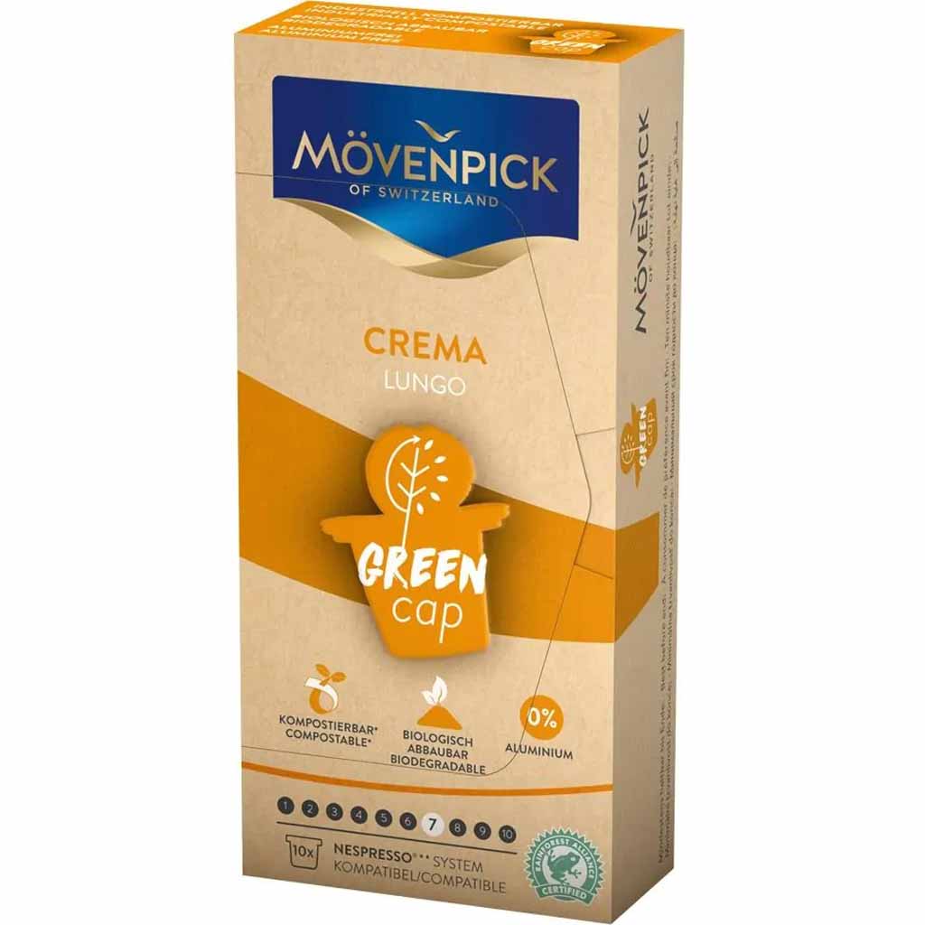 Mövenpick Crema Lungo Green Cap 10 Kapseln 57g MHD:30.10.23