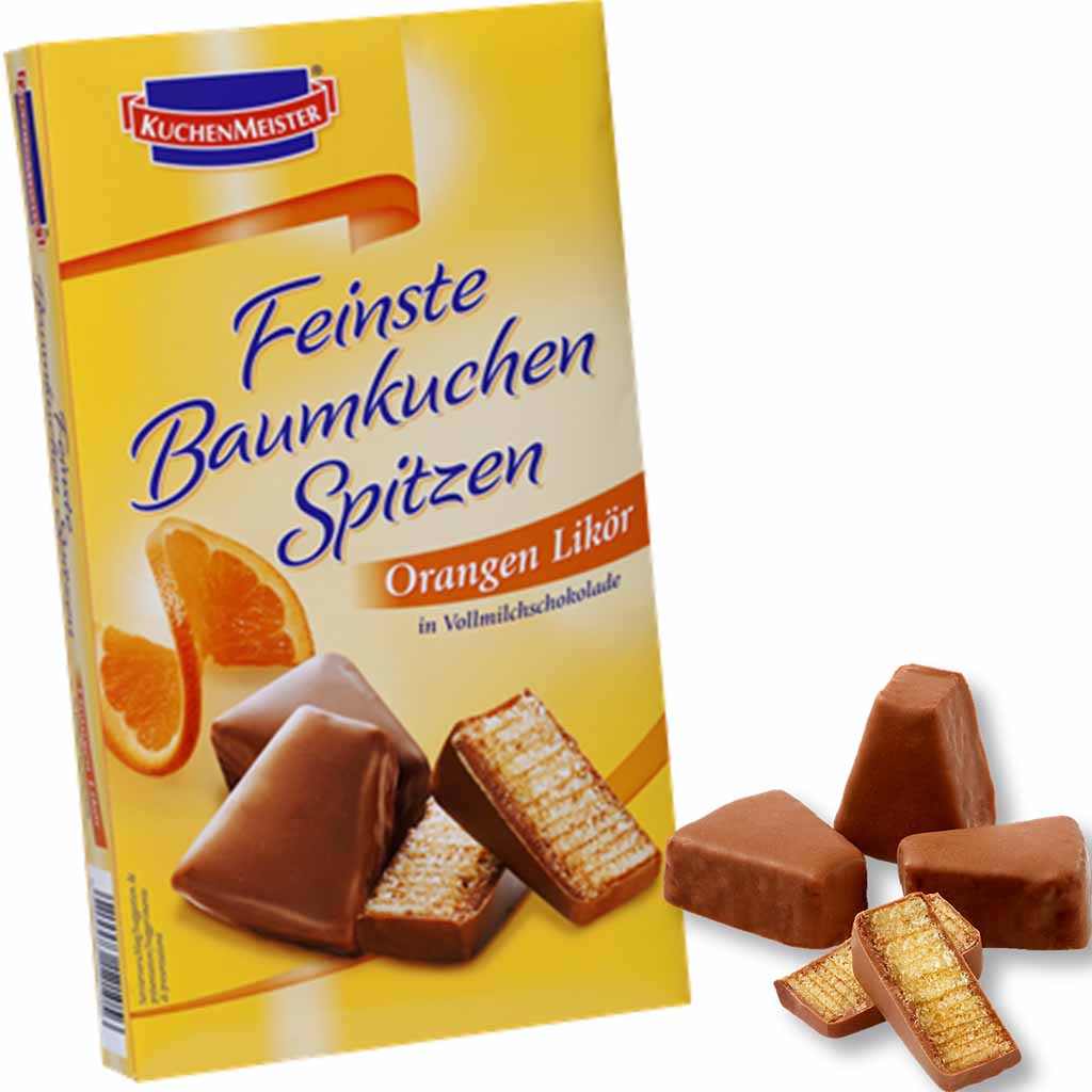 Kuchenmeister Baumkuchenspitzen Orangen Likör 125g MHD:10.1.24