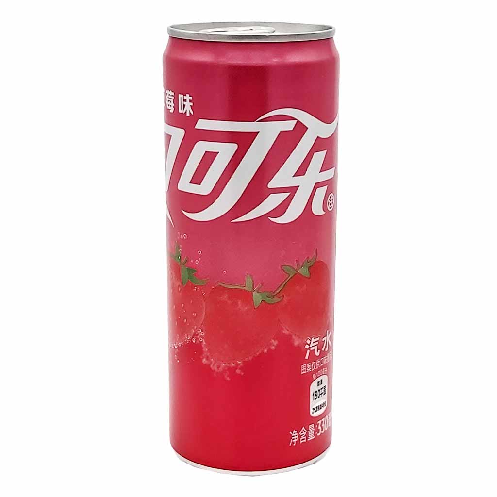 China_Cola_und_Fanta_500ml-15 24x Coca-Cola Strawberry DOSE á 0,33L=7,92L