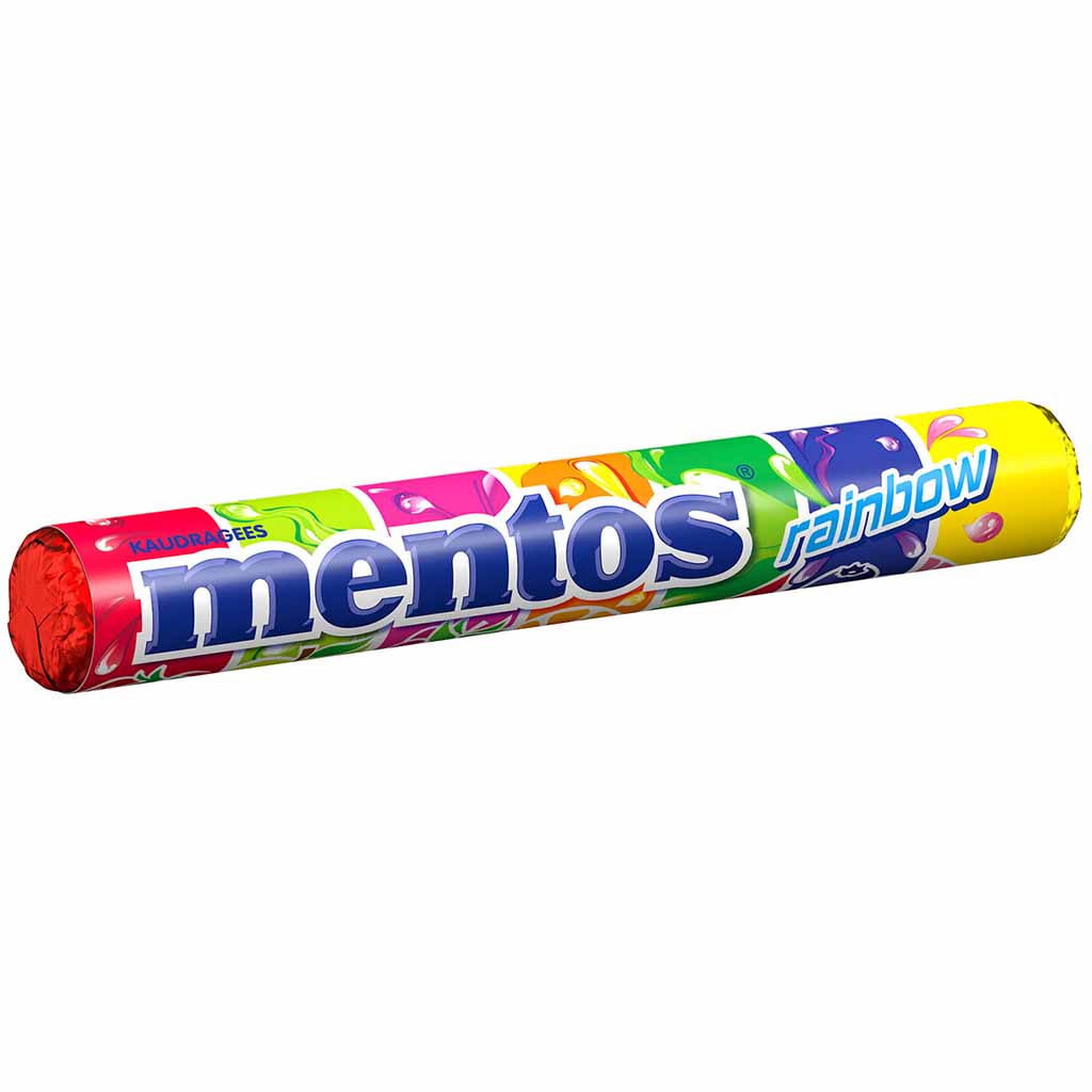 20 Rollen Mentos Rainbow Dragees á 37,5g=750g MHD:30.3.23