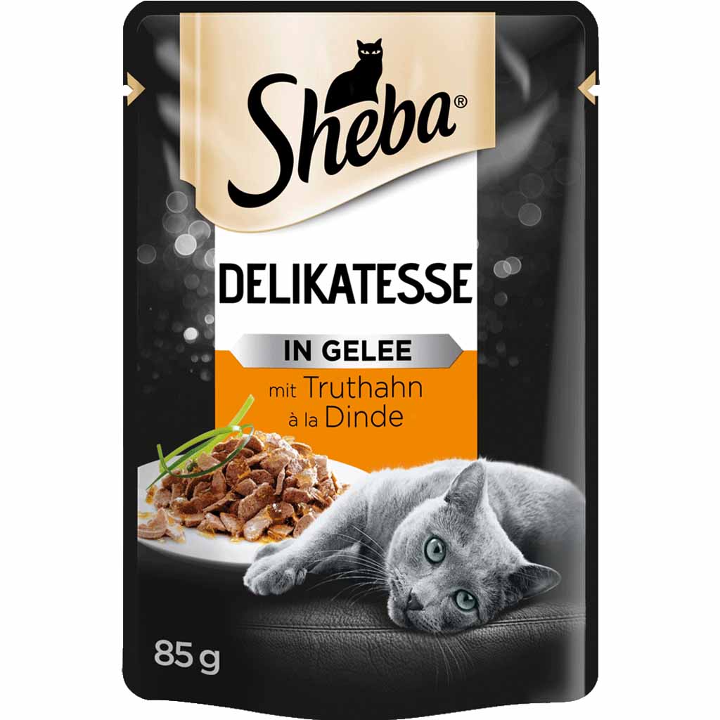 24x Sheba Selection in Gelee mit Truthahn á 85g=2040g MHD:9.12.24