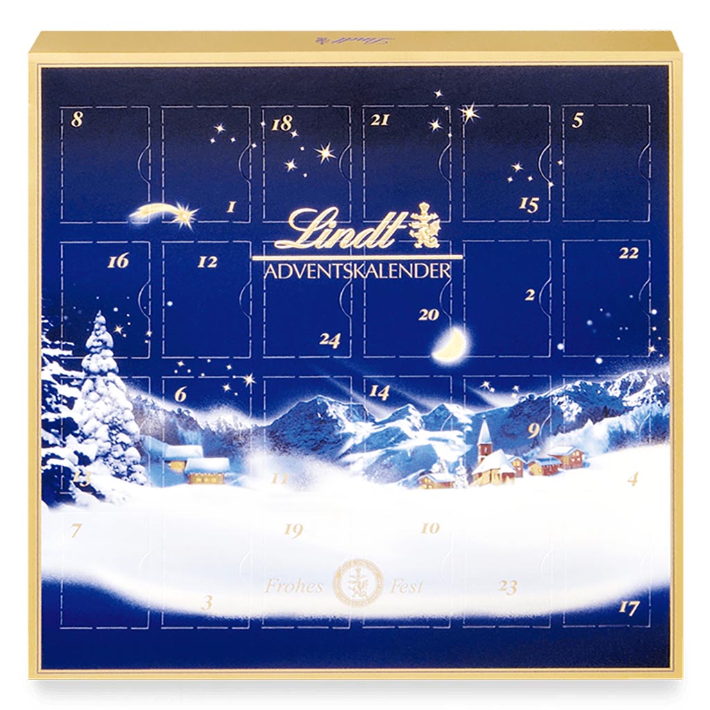 Lindt Adventskalender Weihnachtsmarkt 115g
