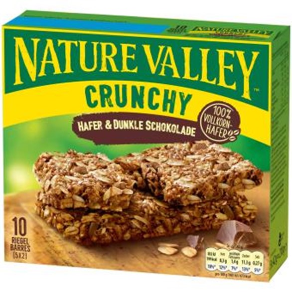 Nature Valley Müsliriegel Crunchy Hafer & Dunkle Schokolade 5x42g MHD:2.3.25