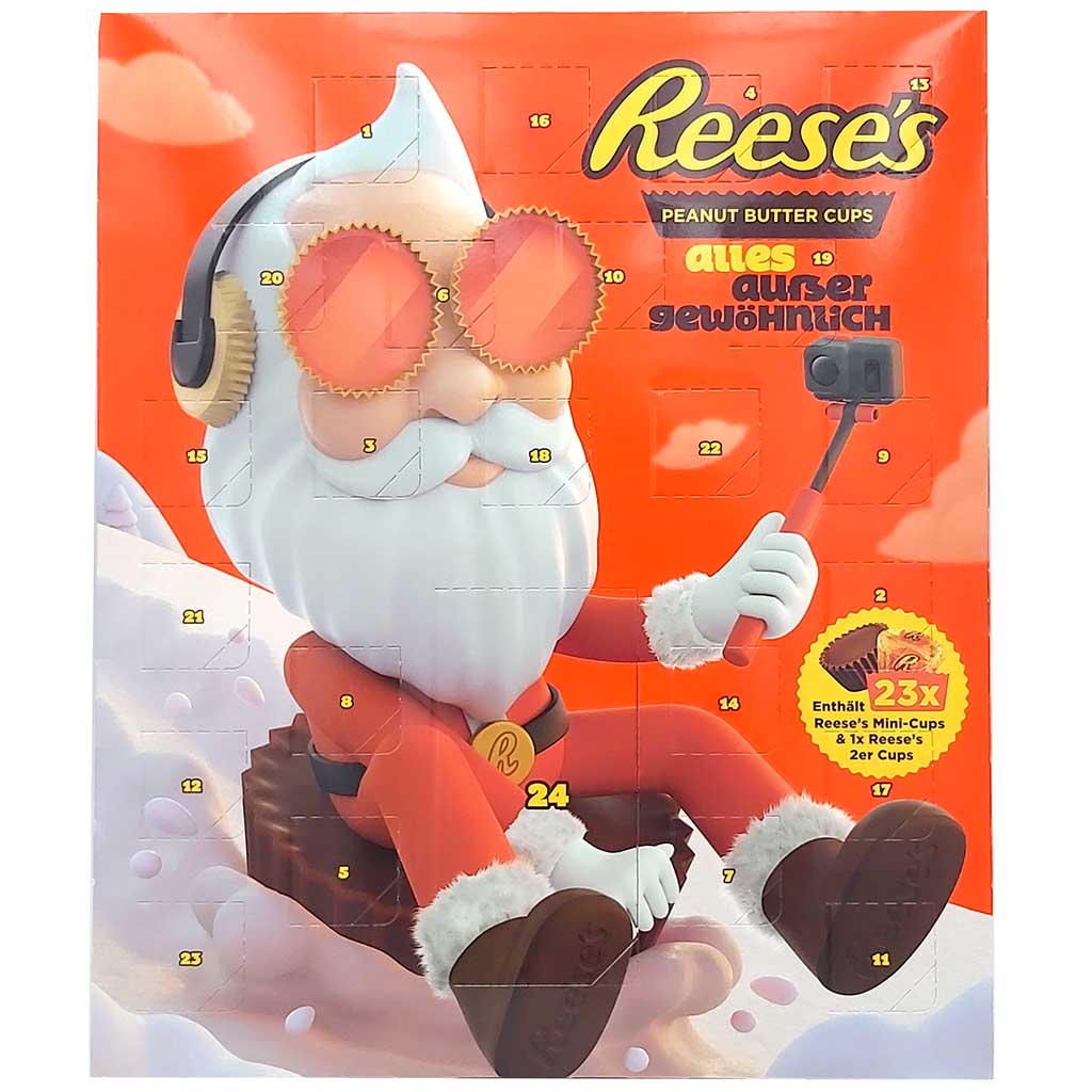 Reeses Adventskalender Peanut Butter Miniatures 242g MHD:19.4.25