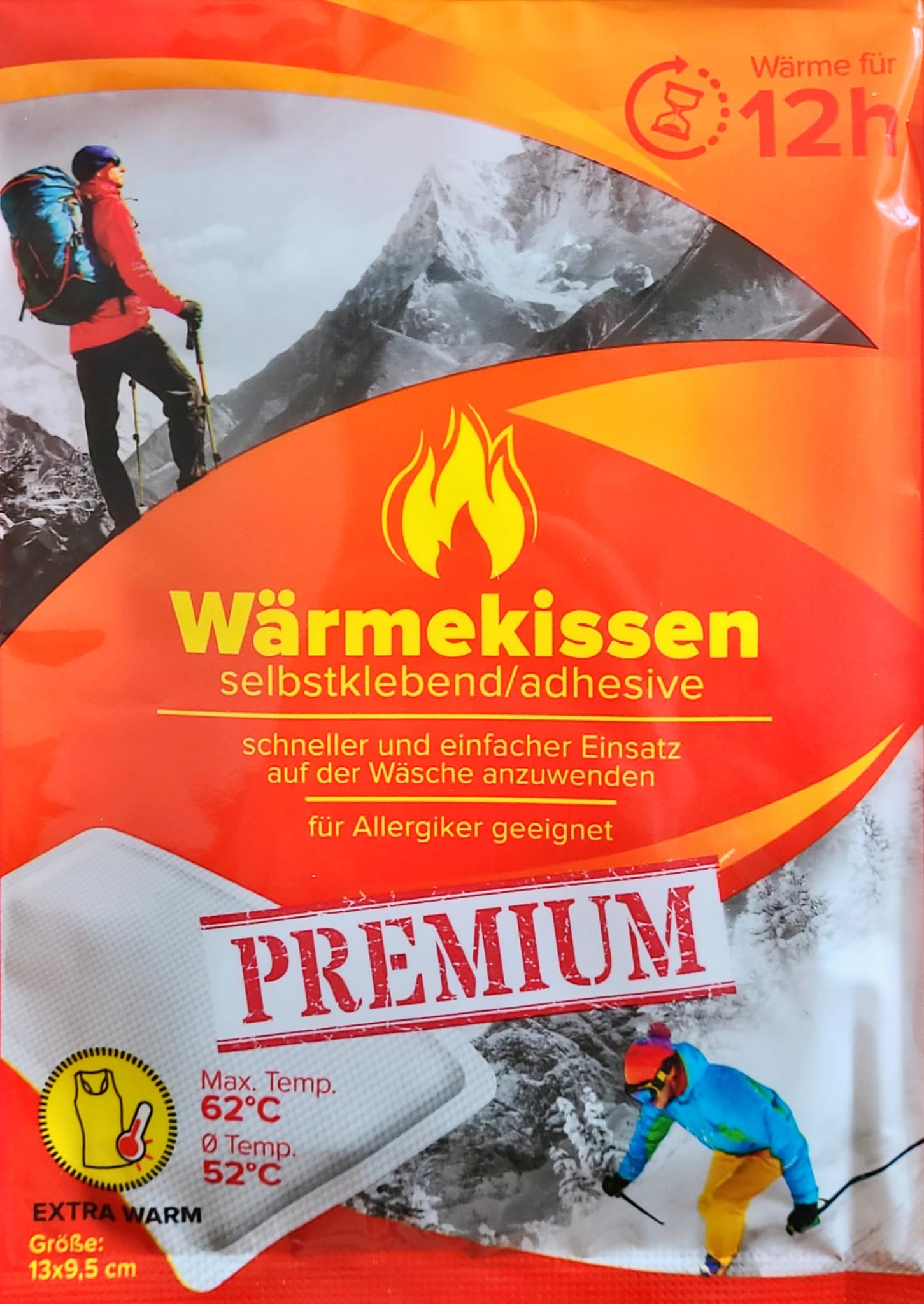 Wärmekissen Premium 12 Stunden selbstklebend MHD:30.10.24