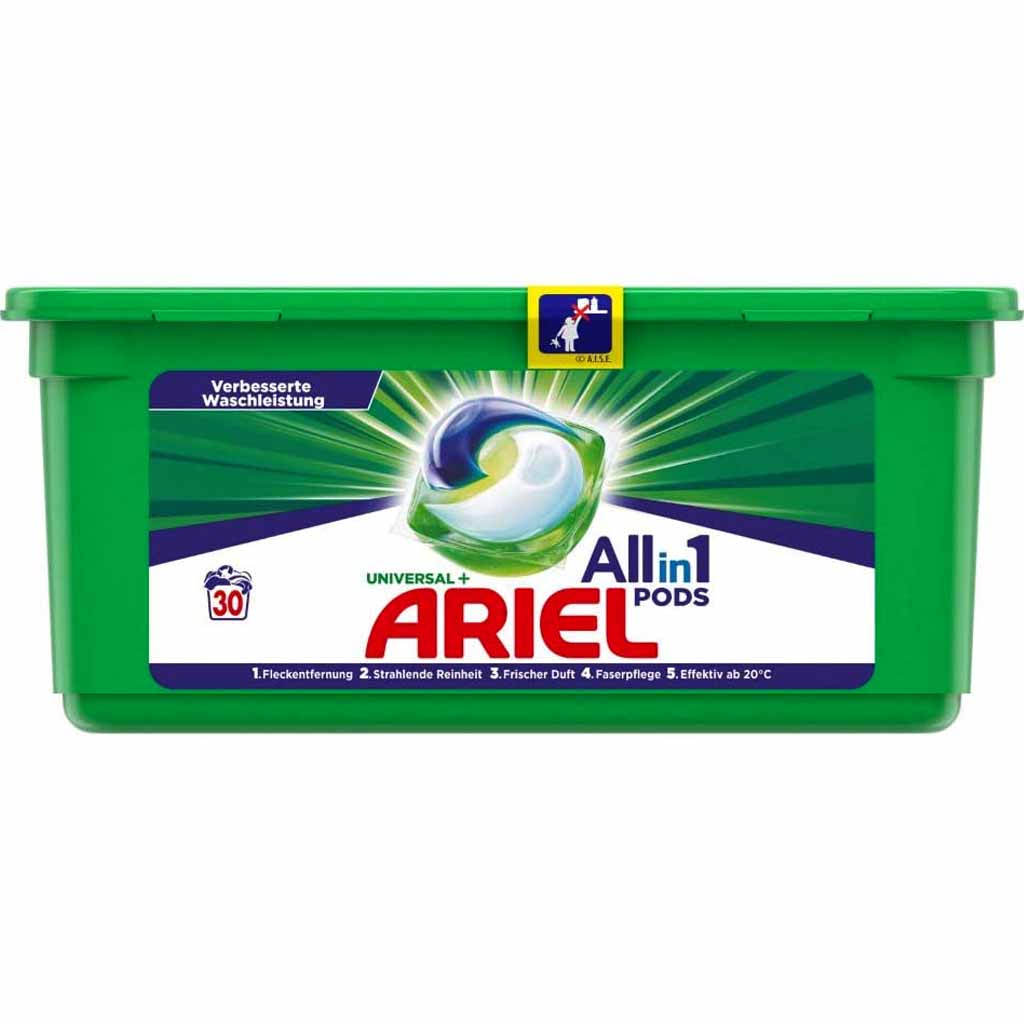 Ariel All-in-1 Pods Universal+ 30WL 819g