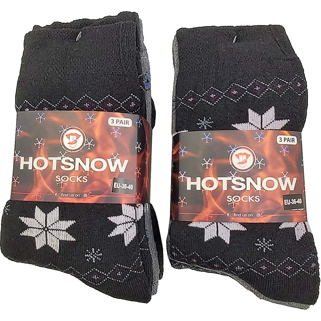6 Paar Hotsnow Thermo Damen Socken Extra Warm Gr. 36-40