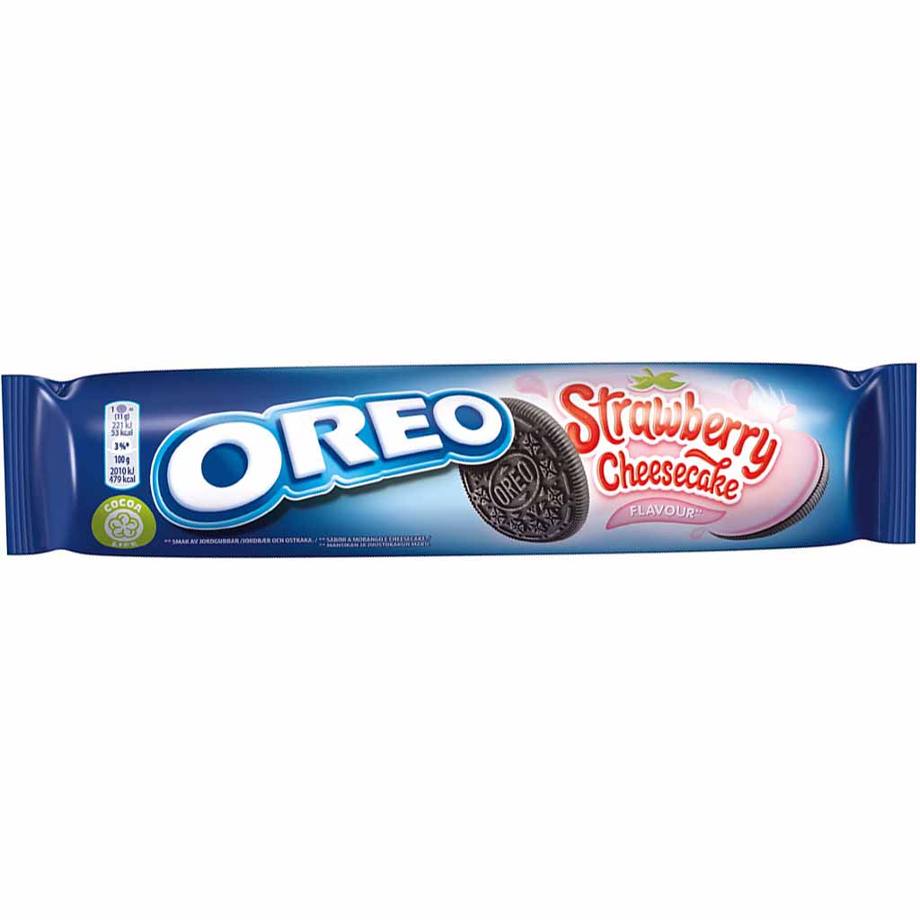 Oreo Doppelkekse Strawberry Cheesecake 154g Erdbeere Käsekuchen