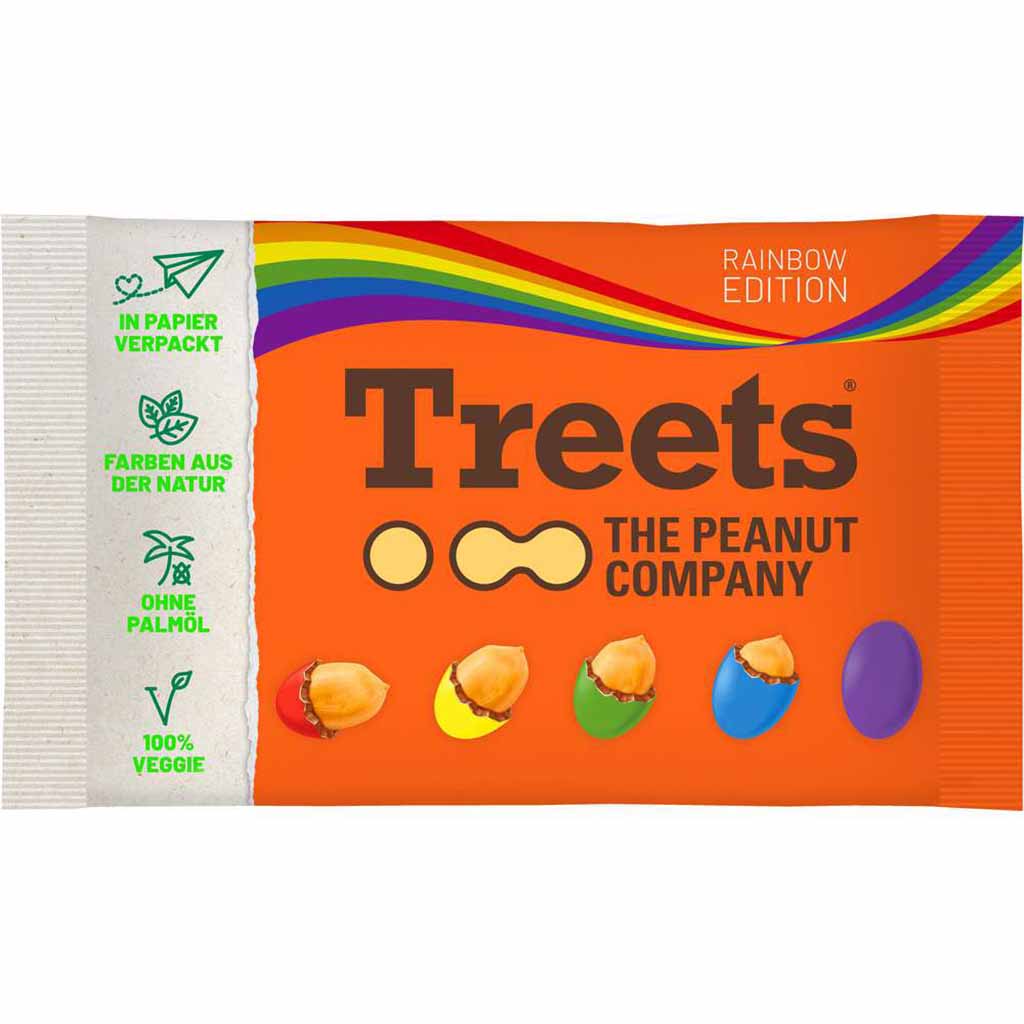 Treets - The Peanut Company Peanuts Rainbow 185g MHD:10.1.25